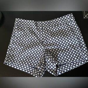 Banana Republic white and navy shorts